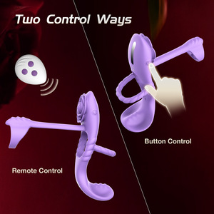 Popolare Vibratore Maschile Telecomandato in Silicone Impermeabile <span class=keywords><strong>per</strong></span> Coppie, Stimolazione Clitoridea con 10 Frequenze e Vibrazione Ritardata - Product Image 5