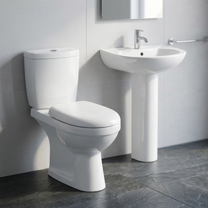 Sanitary Wares Water Closet Blue Pink Color WC Toilets Bowl Pedestal Basin Set Washdown Two Piece Nigeria Twyford Ghana Toilet - Product Image 1
