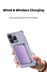 พาวเวอร์แบงค์พกพาขนาดเล็ก 22.5 วัตต์ 10000 มิลลิแอมป์ชั่วโมง พร้อมที่ชาร์จเร็วแบบไร้สายแม่เหล็ก 15 วัตต์สำหรับโทรศัพท์มือถือ - Product Image 2