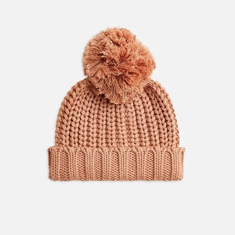 Оптовая продажа, высокое качество, индивидуальная торговая марка, oem детская зимняя детская шапка, детская черная вязаная шапка