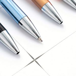 Bolígrafo Promocional de Doble Uso con Pantalla Táctil Personalizada, Cuerpo de Aluminio Metálico, Tinta Negra de 1 mm - Product Image 2
