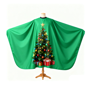 Wanmei ผ้ากันเปื้อนสำหรับช่างตัดผมคริสมาสต์กันน้ำสำหรับตัดผม - Product Image 4