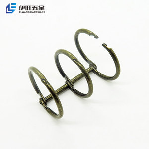 3 Ring Binder Clip Metal 3 Ring Binder Ring YIWANG Wholesale Mini 3 Ring Binder Clip Metal Calendar Ring For Gifts