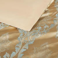 Nouvelle literie de luxe en soie jacquard, ensemble de literie en quatre pièces, ensemble de literie en quatre pièces, commerce extérieur, drap de lit