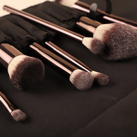 Ensemble de 7 pinceaux de maquillage en poils synthétiques HG, boîte cadeau portable, ensemble de pinceaux pour fond de teint, prêt à être expédié, promotion, logo personnalisé, vente en gros