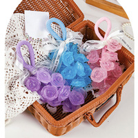 Coffret Cadeau Luxe Rose Entière Guirlande Lumineuse Parfum Fruité Savon Solide Savon pour les Mains Éclaircissant Anti-Acné Anti-Taches