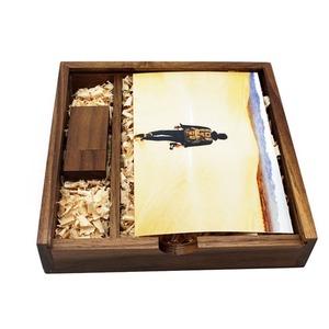 Caja de Madera de Nogal para Boda con Tapa Deslizante para Solución de Almacenamiento, con Interfaz USB 2.0/3.0, Fotografía de Stock, Precio de Fábrica - Product Image 2