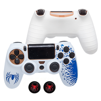 Étui en silicone antidérapant pour manette PS4, protection contre la poussière et les chocs, coque de protection souple pour manette PlayStation 4