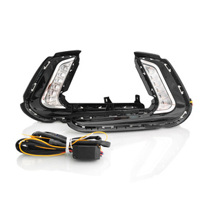 Feux de jour Hyundai Elantra, feux antibrouillard avant à LED, 2016-2020, ABS, étanches, 12V - Product Image 1