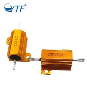 Resistore di Frenatura RX24 in Alluminio Dorato 25W 15R, Componente Elettrico ad Alta Potenza - Product Image 6