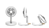 OEM ODM Mini ventilateur manuel de voiture rechargeable USB à réglage électrique Ventilateurs de tour de table portables Moteur mécanique à courant continu sans balais en plastique