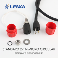Conector Subacuático Compatible con SubConn de 2 Pines, 10A 600V IP69K, Chapado en Oro, para Cable Marino, Conector Circular Hermético