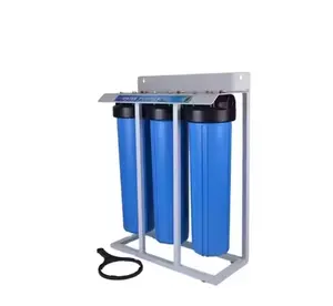 20 "alloggiamento filtro a tre stadi alloggiamento grande filtro acqua blu apparecchiature per il trattamento dell'acqua