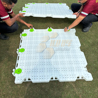 Dalles de sol modulaires portables en PEHD N-02 pour stades, haute résistance, à emboîtement, pour l'accès aux équipements de scène