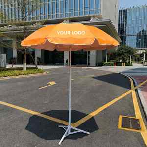 Sombrilla de Playa Personalizada con Logotipo, Sombrilla para Patio Exterior, Resistente al Viento, Portátil, Ajustable, Sombrillas Promocionales para Eventos - Product Image 1