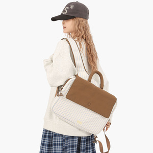 Bolso de hombro de color sólido para mujer, estilo japonés, ligero y fresco, con diseño de cuadros, tamaño L, bolso de mano con diseño elegante para ir al trabajo o de viaje. - Product Image 6