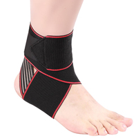 Attelle de cheville réglable avec sangle, compression élevée, respirante, unisexe, pour la protection contre les entorses