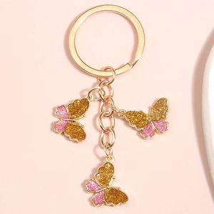 Llaveros de Dibujos Animados con Pedrería para Niñas y Mujeres, Decoración para Bolsos, Regalos, Llavero de Mariposa - Product Image 4