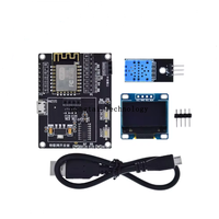 Kit DIY Stasiun Cuaca ESP8266 Kit Pemula IoT Layar OLED 0.96 D1 MINI Modul Nirkabel Wi-Fi Bluetooth