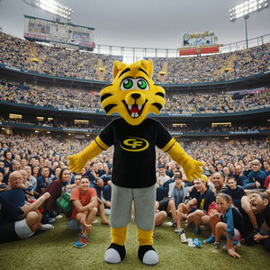 工場カスタマイズ パーティー マスコット スポーツテーマ 漫画ジャージ ライオン ヒョウ 着ぐるみ 大人用コスチューム - Product Image 1