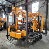 Machine de forage de carottage de haute qualité pour l'exploitation minière et les puits d'eau, type chenille, portable, avec pompe à engrenages, pour carburant diesel 200M