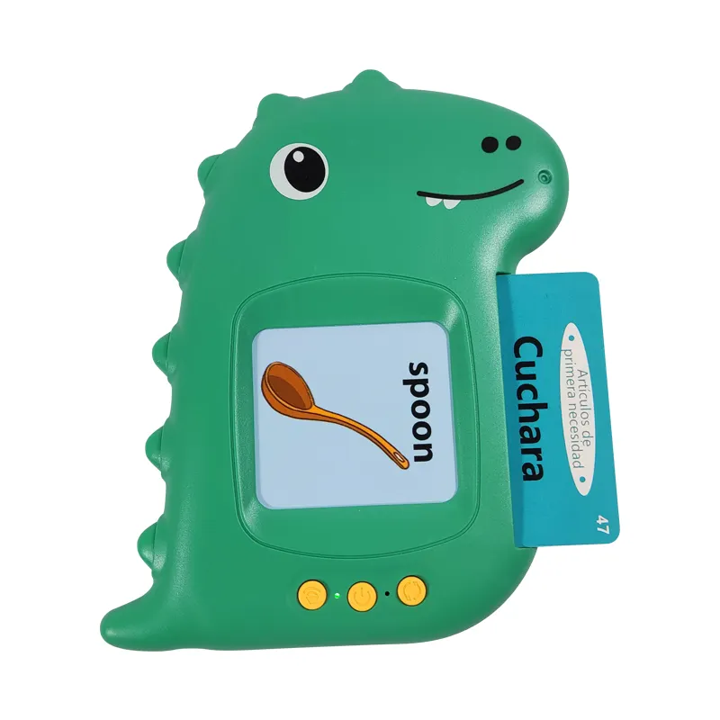 Custom Audible 2 In 1 Enlightenment Phonics Early Education Learning Machine Portable Preschool Talking Flash Cards Reader