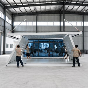 Installation rapide, maison préfabriquée <span class=keywords><strong>en</strong></span> conteneur de <span class=keywords><strong>20</strong></span> pieds, unité de conteneur préfabriqué avec cadre pliable renforcé pour <span class=keywords><strong>garage</strong></span> - Product Image 2