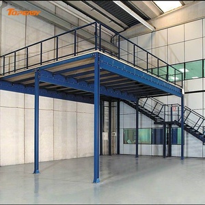 Customized 2 Tier Industrial Shelving Warehouse Storage Heavy Duty Iron <strong>Attic</strong> <strong>Racking</strong> System - Product Image 5