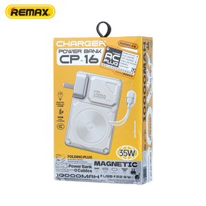 Cp-16 Banco de Energía de 10000 mAh, Carga Rápida de 35 W, Enchufe Magnético Inalámbrico de 15 W y Bancos de Energía Portátiles <span class=keywords><strong>2</strong></span> en 1 - Product Image 5