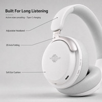 Casque sans fil WISDOMUP TDE-18 ANC, audio haute résolution 5.4, autonomie de 40 heures, type-C, pliable, réduction de bruit