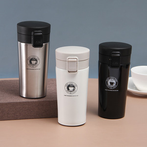 Stainless Steel <b>Vacuum</b> Insulated Tumbler 304 Pop-Up Lid Travel Mug <b>Portable</b> Outdoor Coffee Cup Gift - Product Image 3