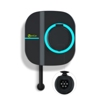 Neue Smarte 16A EV-Ladestation 11KW Wallbox mit APP/WIFI/RFID Typ 2 Buchse IP66-Schutz