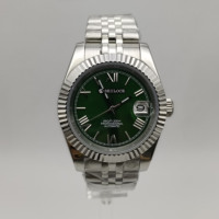 Montre mécanique automatique SEILOCE personnalisée, étanche 5 bars, en acier inoxydable 904L, avec verre saphir, mouvement japonais NH35, cadran romain lumineux