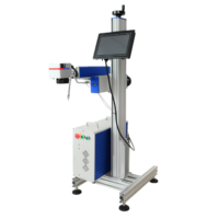 Machine de marquage laser à fibre refroidie par air de type volant 20W/30W haute précision AI/DWG/DST pour la gravure de numéros de lot et de dates d'expiration