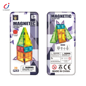 Chengji Kinder Speelgoed Magnetische Bouwstenen Cartoon Kleurrijke Magnetische Bouwtegels Transparante Magnetische 3D Blokken - Product Image 3
