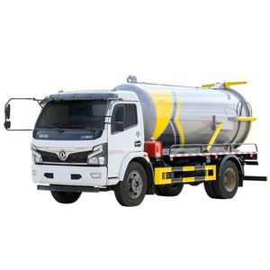 รถดูดสิ่งปฏิกูลแบบดูดฝุ่น Dongfeng 4x2 ขนาด 8000 ลิตร ใช้เครื่องยนต์ดีเซลแบบธรรมดา สำหรับขนส่งน้ำเสียในครัว พร้อมฟังก์ชั่นแยกน้ำเสีย - Product Image 1