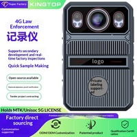 Caméra corporelle intelligente Android 4G avec positionnement BeiDou, vision nocturne HD 1080p, zoom optique 25x, interphone WiFi à distance et écran tactile 2,4 pouces