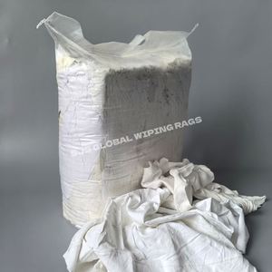 Trapos de Algodón para Taller, Trapos de Felpa Blancos Reciclados, 100% Algodón, Trapos Industriales, 5 kg - Product Image 1