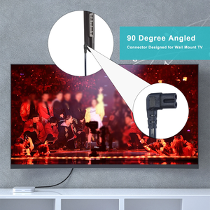 KUNCAN Indoor 2 Pin Uk England Plug Iec320 C7 Right Angled <b>Power</b> Cable Portable Office <b>Extension</b> <b>Cord</b> - Product Image 4