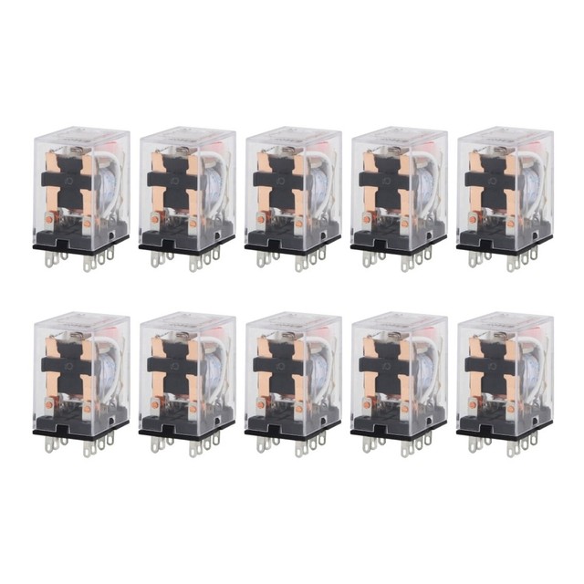 10 Pcs Ac 220v Coil Power Relay 8 Pin Replacement for My2nj My2n-j Brand New, Original Product with a One-year Warranty