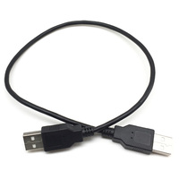 Cable Extensor USB 2.0 de Tipo A Macho a Macho, 0.3m/0.5m/1m, Cable de Extensión USB Corto para Periféricos de PC, Venta al Por Mayor