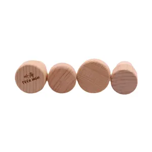 Custom 14mm Wooden Top Wine <strong>Bottle</strong> Stopper Synthetic <strong>Cork</strong> T Shape Wine <strong>Corks</strong> - Product Image 4
