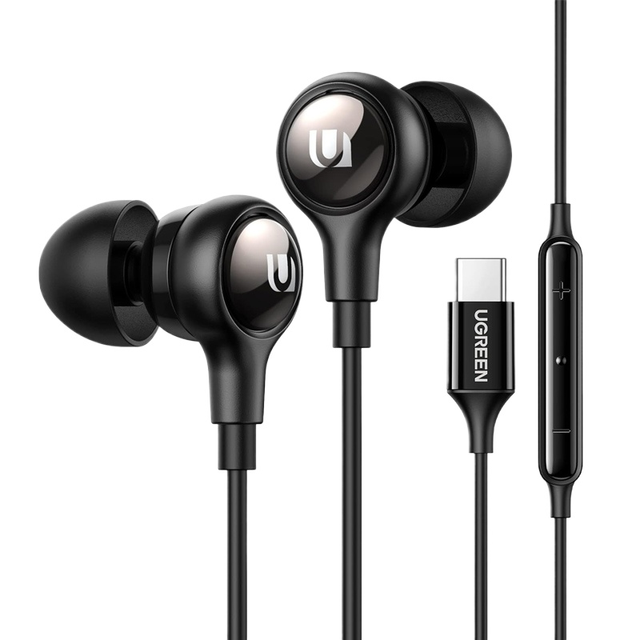 UGREEN EP103 USB C Headphones Wired In-Ear Earbuds With Microphone and Volume Control Noise Isolation Type C Port Earbuds