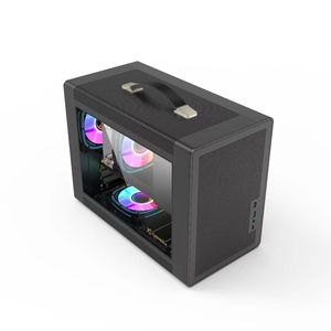 Boîtier d'ordinateur PC en verre personnalisé LY pour les joueurs, boîtier vide en alliage d'aluminium, tour moyenne MATX, mini ventilateur de refroidissement, produit en stock - Product Image 6