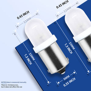 หลอดไฟ GE44 47 755 756 1893 1895 1847 BA9S หลอดไฟ LED DC AC 6.3V 6V สำหรับเครื่องพินบอล หลอดไฟ LED สีขาว น้ำเงิน ชมพู - Product Image 5
