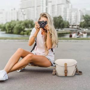 Bolsa de Cámara Personalizada, Funda de Lona <span class=keywords><strong>para</strong></span> Cámara SLR DSLR, Bolsa de Hombro <span class=keywords><strong>para</strong></span> Cámara con Cubierta Impermeable - Product Image 6