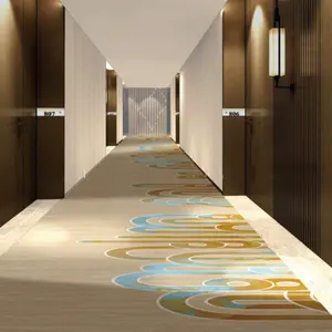 Moderner getufteter umwelt freundlicher Teppich Home Machine Made 5 Sterne Hotel Lobby Wand-zu-Wand-Bankettsaal Teppich
