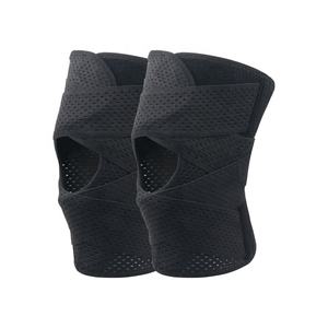 Ginocchiera regolabile in rete a compressione con stabilizzatori laterali per alleviare il <span class=keywords><strong>dolore</strong></span> al <span class=keywords><strong>ginocchio</strong></span> a strappo meniscale - Product Image 6