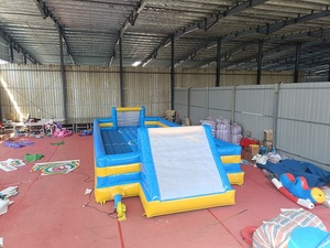 Terrain de jeux gonflable extérieur pour le football 15m * 6m * 2.3m 0.55mm Savon gonflable en PVC pour le football Terrain de football Sport gonflable - Product Image 4