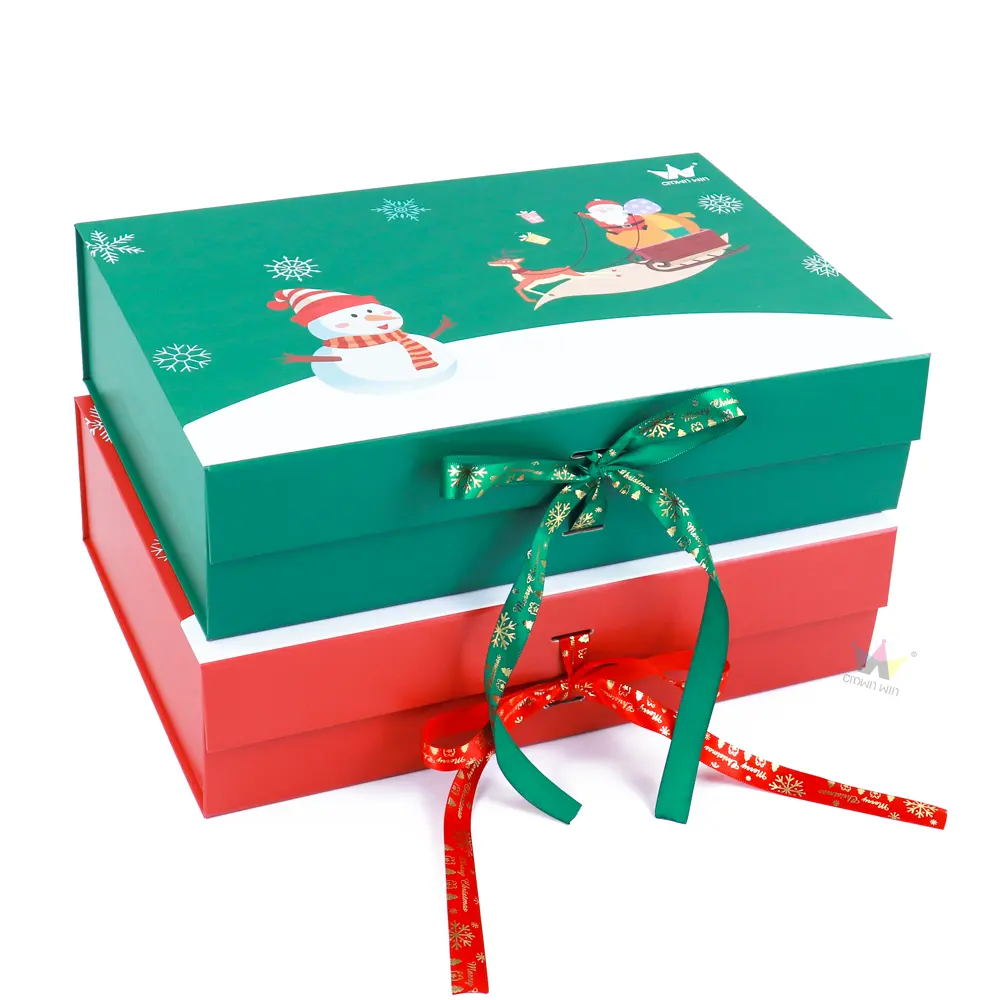 핫 세일 크리스마스 이브 사탕 선물 상자 럭셔리 장식 크리스마스 선물 포장 상자